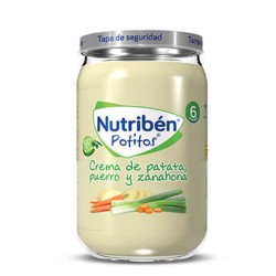 Nutribén Potito Crema de patata, puerro y zanahoria