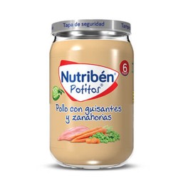 Nutribén Potito Pollo con Guisantes y Zanahorias