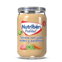 Nutribén Potito Ternera con Judías Verdes y Zanahorias
