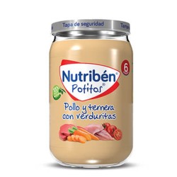 Nutribén Potito Pollo y Ternera con Verduritas