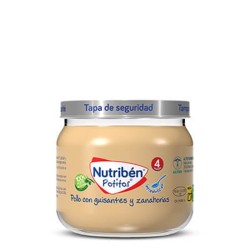 Nutribén Potito Inicio Pollo con Guisantes y Zanahorias
