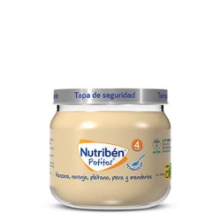 Nutribén Potito Inicio a la Manzana, Naranja Plátano, Pera y Mandarina