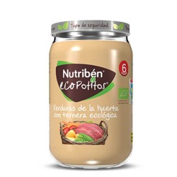 Nutribén Ecopotito Verduras de la huerta con Ternera ecológica