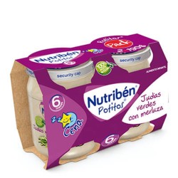 Nutribén Potito Cena Judías verdes con Merluza