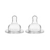 Suavinex Tetina Silicona Redonda Papilla Flujo Denso +4M 2 unidades
