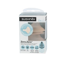 Suavinex Tetina Silicona Anticólico Flujo Variable +0M 2 unidades