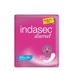 Indasec Discreet Normal Compresas Perdidas Leves 24 uds