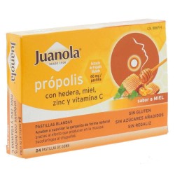 Juanola Própolis Sabor Miel y Limón 24 pastillas