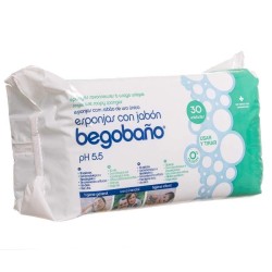 Begobaño Esponja Enjabonada Desechable 30 Esponjas