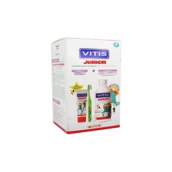 Pack Vitis Junior Gel Dentífrico + Colutorio +  Cepillo Dental